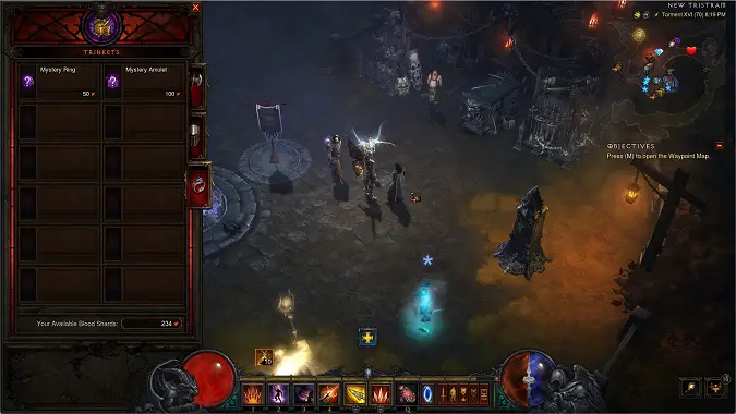 Diablo 3 Kadala trinkets window for rings or necklaces