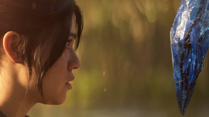 Neyrelle stares into Mephisto's Soulstone