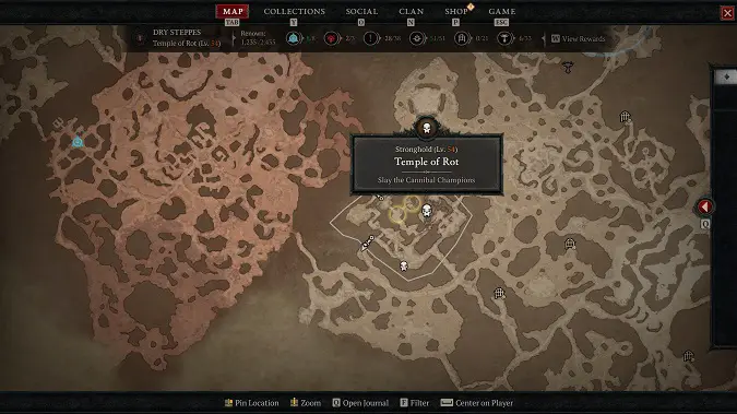 Diablo 4 Strongholds Temple of Rot