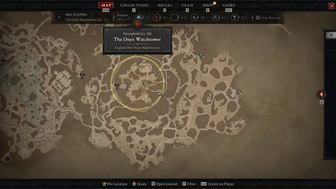 Diablo 4 Strngholds The Onyx Watchtower